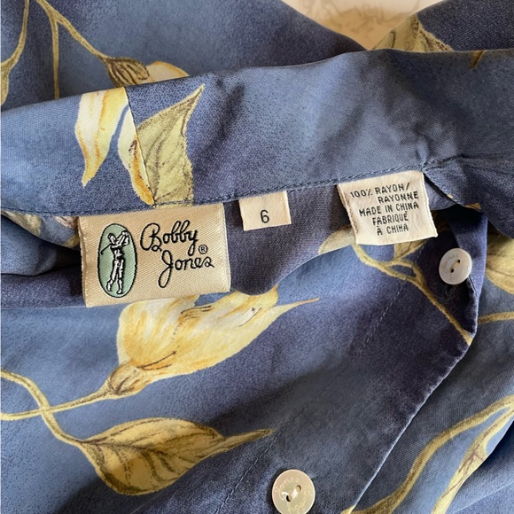 Bobby Jones Vintage Floral Sleeveless Button Down Matching Shorts Set | Size 6 - Picture 15 of 15